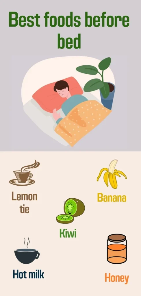 best foods to take before bed